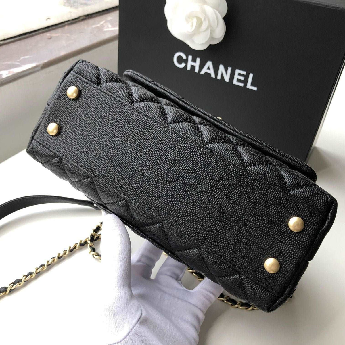 Chanel small flap Bag With Coco Handle