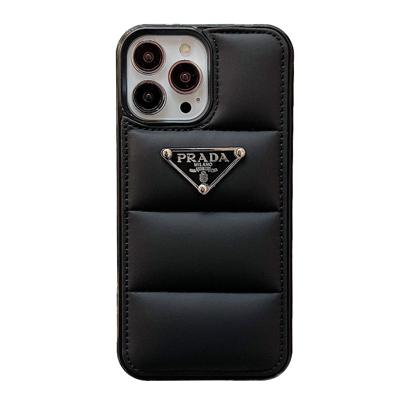 BLACK DOWN JACKET IPHONE CASE