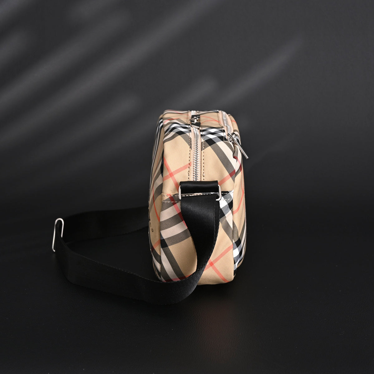 Burberry Vintage Check Canvas Crossbody Messenger Bag