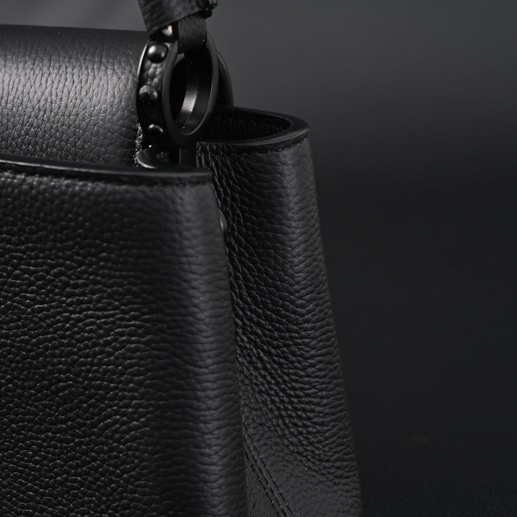 Chanel Classic Flap Bag – Black Quilted Caviar Leather with Gold-Tone Hardware