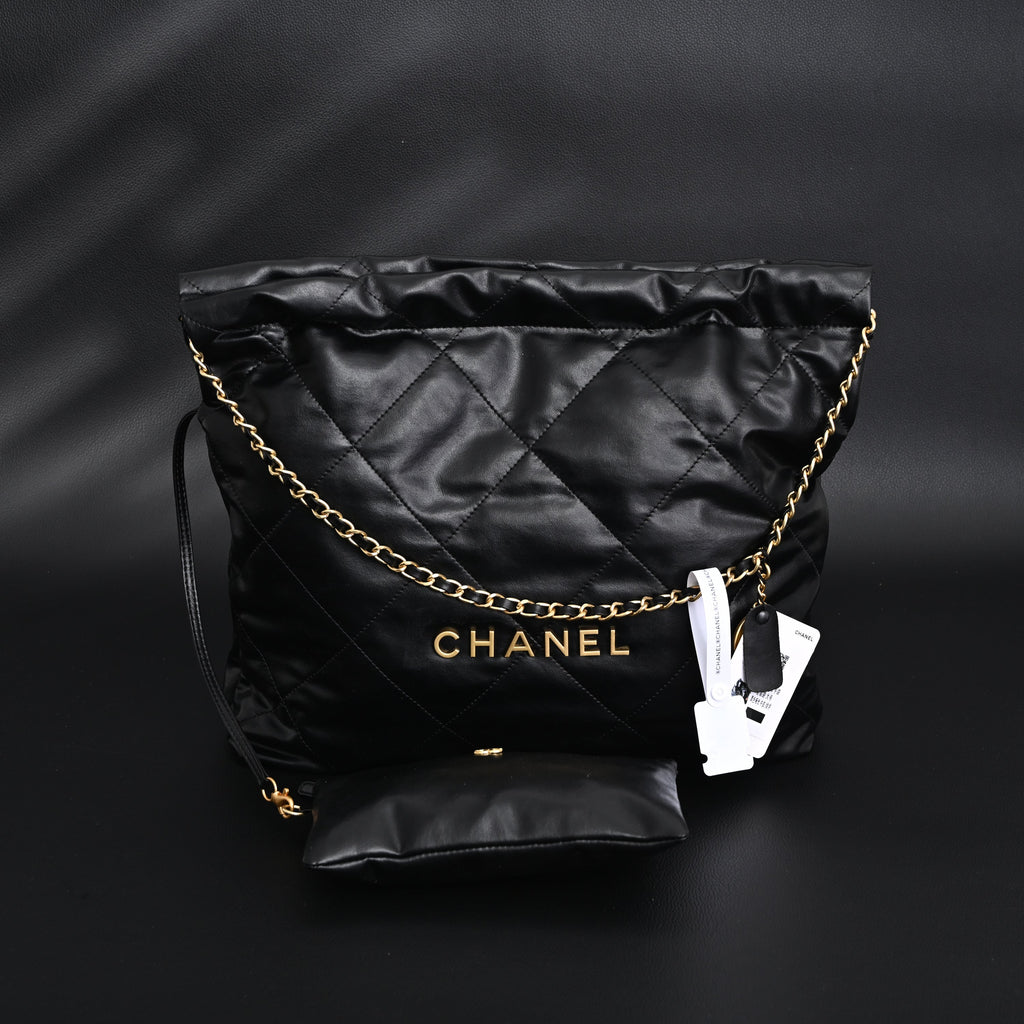 Chanel 19 Flap Bag – Black Quilted Lambskin with Gold & Ruthenium Hardware