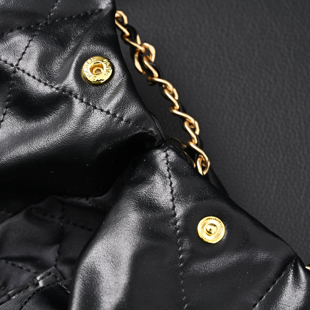 Chanel 19 Flap Bag – Black Quilted Lambskin with Gold & Ruthenium Hardware