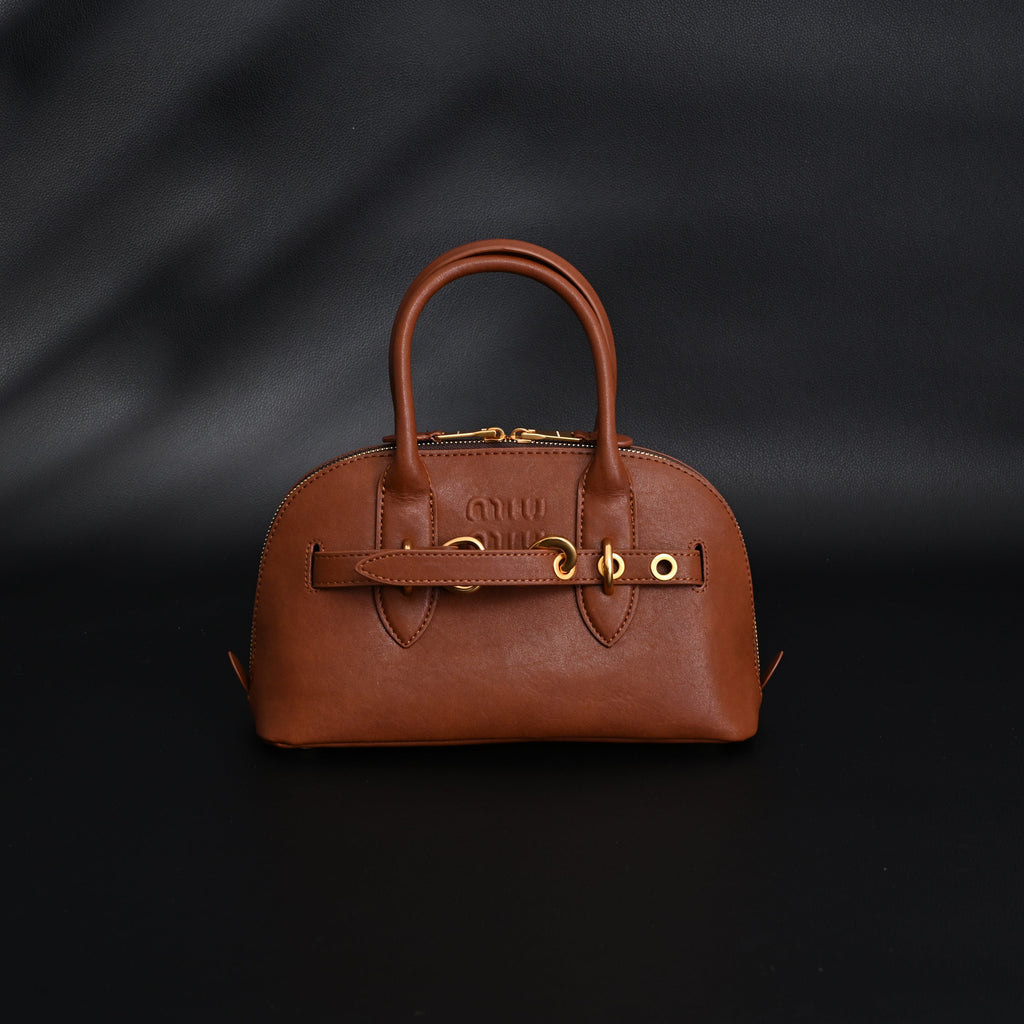 Gucci Horsebit 1955 Brown Leather Top Handle Bag