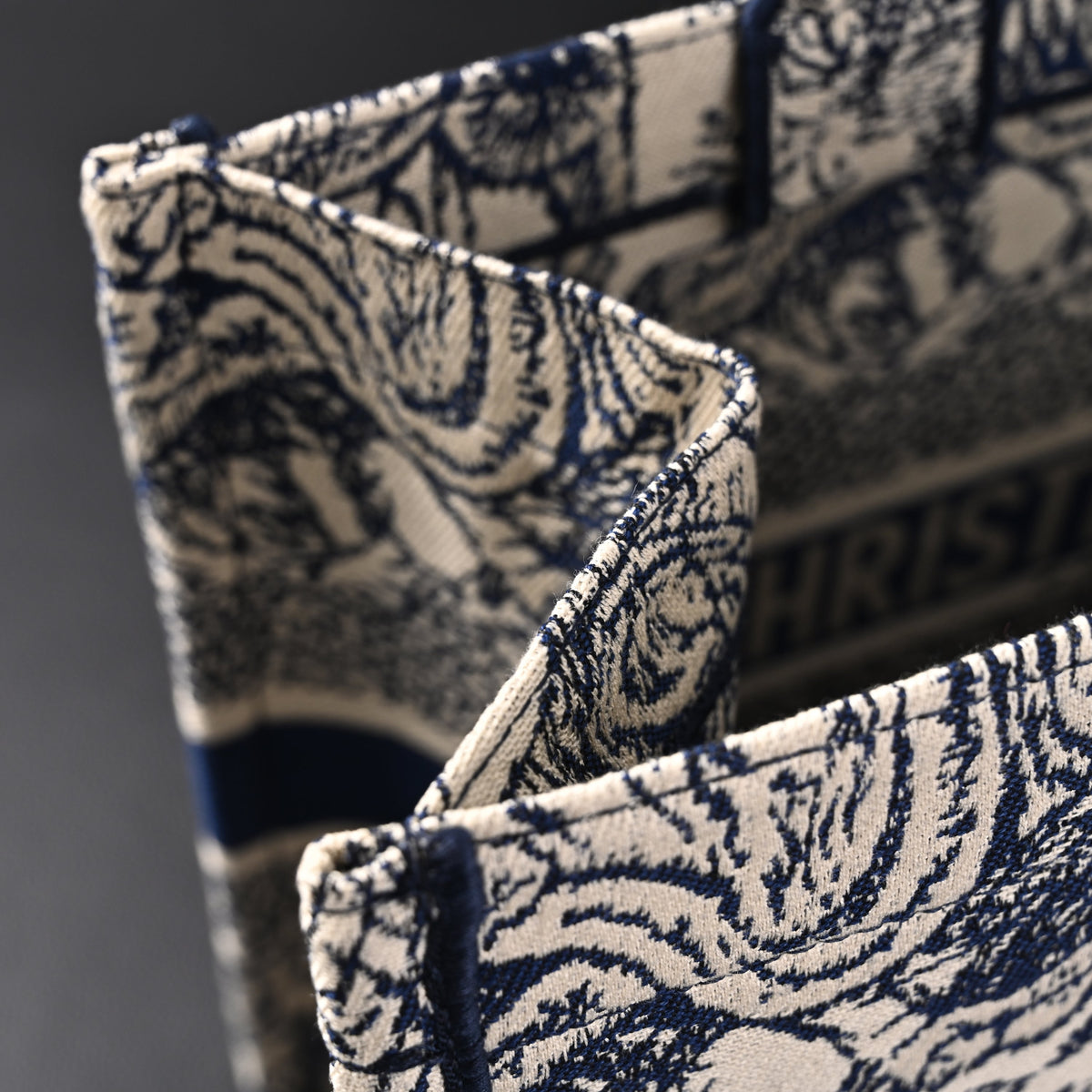 Dior Book Tote Bag – Blue Toile de Jouy Embroidery